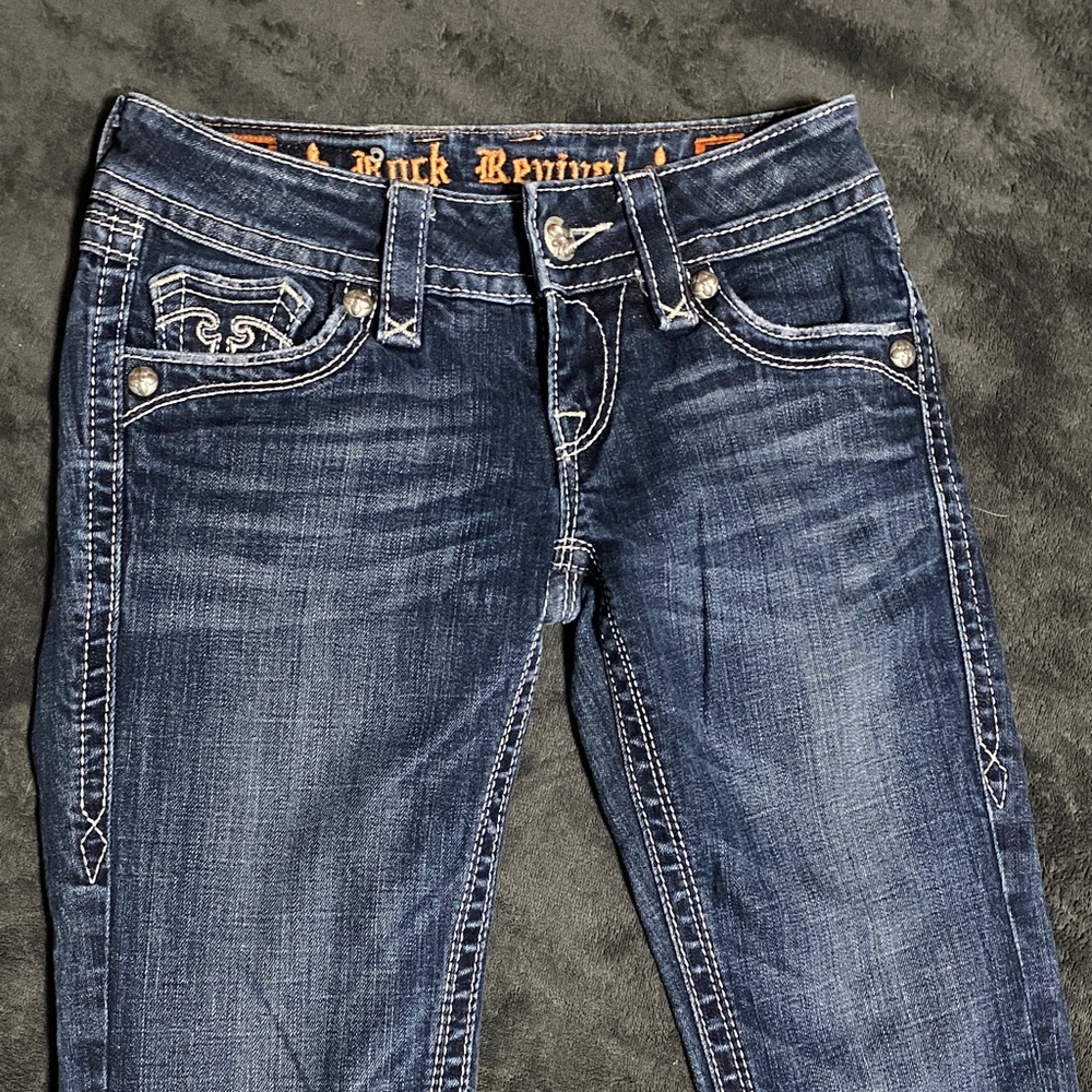 Rock Revival Women's Dark Blue Boot Cut Jeans